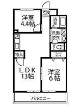 メゾン.ド HIRO  ｜ 滋賀県東近江市妙法寺町（賃貸マンション2LDK・3階・52.20㎡） その2