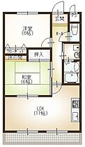 メゾンキャピトル  ｜ 滋賀県東近江市沖野１丁目（賃貸マンション2LDK・2階・54.00㎡） その2