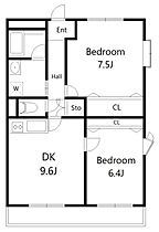 プレステージ緑町イースト  ｜ 滋賀県東近江市八日市緑町（賃貸マンション2DK・1階・56.70㎡） その2