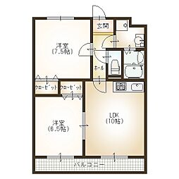 メゾンドララバイII 2階/-