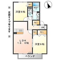 ラ・アンソレイユC  ｜ 長野県上田市中野（賃貸アパート2LDK・1階・58.07㎡） その2