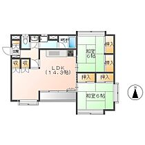 テラス観山  ｜ 長野県上田市本郷（賃貸アパート2LDK・2階・63.76㎡） その2