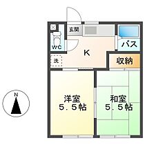 長野県上田市生田（賃貸アパート2K・2階・30.87㎡） その2