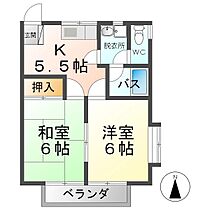 クレールあおば  ｜ 長野県東御市田中（賃貸アパート2K・2階・37.26㎡） その2