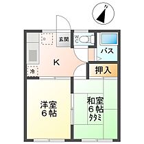 サンハイツ若林 205 ｜ 長野県上田市岩下（賃貸アパート2K・2階・35.00㎡） その2