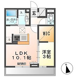 間取図画像 1LDK