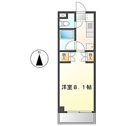 さくら小径 1Kの間取図画像