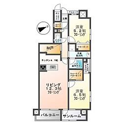 アルファステイツ上田大手門 2SLDKの間取図画像