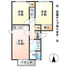 コーモド・STA 2DKの間取図画像
