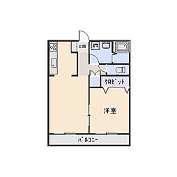 ＭＡＸ 2階1LDKの間取り