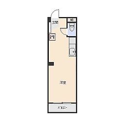 シティハイツIT ワンルームの間取図画像