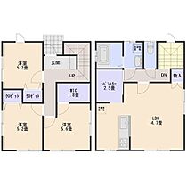 ヴィル・エテルネル B ｜ 群馬県前橋市稲荷新田町283（賃貸一戸建3LDK・1階・84.87㎡） その2