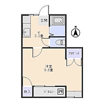 パールヒル宮 203 ｜ 群馬県前橋市天川大島町３丁目48-5（賃貸アパート1K・2階・25.40㎡） その2