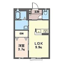 マストライフ高崎上大類B 106 ｜ 群馬県高崎市上大類町826-1（賃貸アパート1LDK・1階・35.30㎡） その2