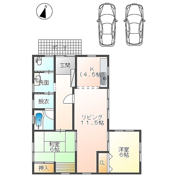 間取りを拡大表示