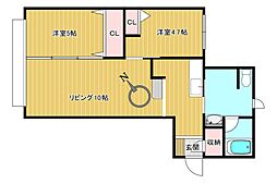 ラ・カンパネラ 2LDKの間取図画像