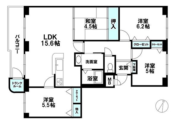 間取りを拡大表示