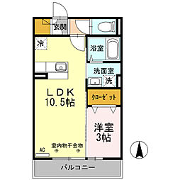 間取図画像 1LDK