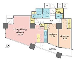 間取図画像 2LDK