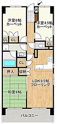 横浜東寺尾パーク・ホームズ 3LDKの間取図画像