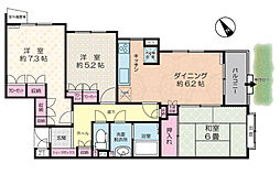南荻窪パーク・ホームズ 3DKの間取図画像