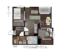 間取図画像 2LDK
