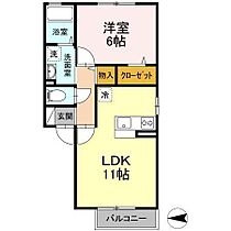 ザ・ギャラリーＢ 202 ｜ 青森県八戸市大字根城字中崎（賃貸アパート1LDK・2階・41.12㎡） その2