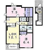 プレッソ　クラII 203 ｜ 青森県八戸市大字長苗代字窪田（賃貸アパート2LDK・2階・62.89㎡） その2