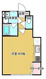 シャインアーチE ワンルームの間取図画像