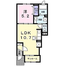 アーバンプレイス 1LDKの間取図画像