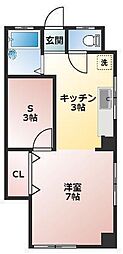ダイワマンション 1SKの間取図画像