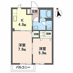 ドラゴンパークスG 2Kの間取図画像