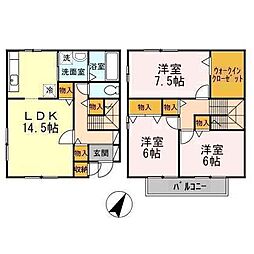 ソルジェンテ 3LDKの間取図画像