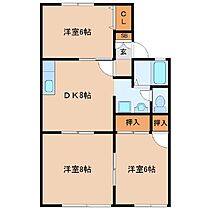 シティ・イースト 102 ｜ 千葉県東金市北之幸谷（賃貸アパート3DK・1階・58.09㎡） その2