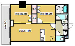 YSDビルディング 2LDKの間取図画像