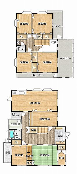 間取りを拡大表示