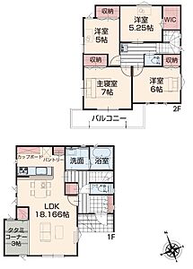 間取り：4LDK+畳コーナー