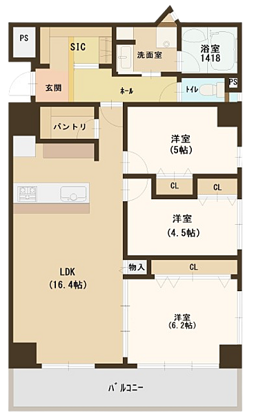 間取りを拡大表示