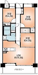 セントポリア東三国 3LDKの間取図画像
