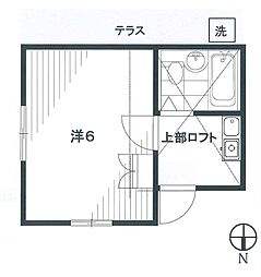 アンビションヴィラ 1Kの間取図画像