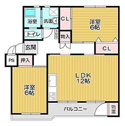 間取図画像 2LDK