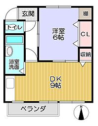 間取図画像 1DK