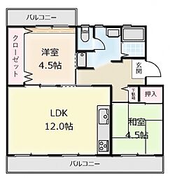 間取図画像 2LDK