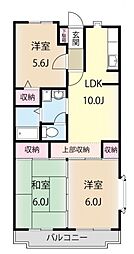 カサベルデ鷺沼 3LDKの間取図画像