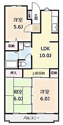 カサベルデ鷺沼 3LDKの間取図画像