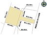 区画図：【価格改定しました】建築条件なし。解体後の更地渡し予定で計画が進めやすい土地です。小学校・スーパーが徒歩圏内で、生活利便も整った住環境です。