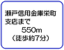 その他：瀬戸信用金庫栄町支店まで550m（徒歩約7分）