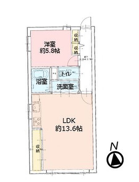 鉄筋コンクリート造りの3階建ての2階部分です。図面と異なる場合は現況優先といたします。
