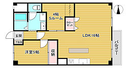 たまプラーザ岩崎マンション 1SLDKの間取図画像