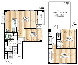 田園キャッスル志村 3LDKの間取図画像